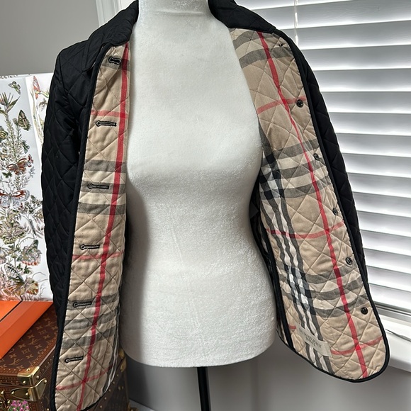 Burberry Quilted Jacket Sz XS Black - Picture 8 of 12